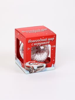 Ёлочный шар с игрушкой WOOW TOYS «Машинка», МИКС