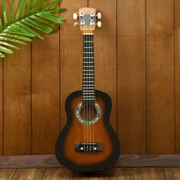 Сувенирный музыкальный инструмент Гитара - укулеле «Тёмная ночь», 55×20×6 см, МИКС