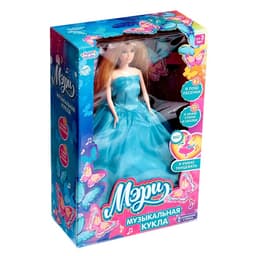 Музыкальная кукла Happy Valley «Мери» в голубом платье, звуковые эффекты, на пульте управления, МИКС