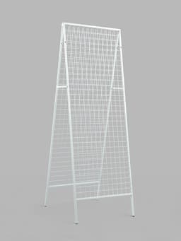 Стенд, складной, двухсторонний, 58×63×183.6 см, белый