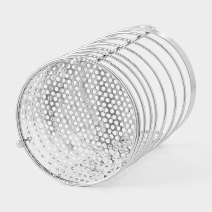 Сушилка для столовых приборов Доляна, 11×11×18.5 см, хромированная