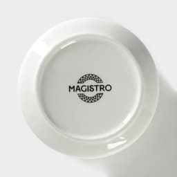 Сахарница с ложкой Magistro «Морской бриз», 250 мл, фарфор, белая