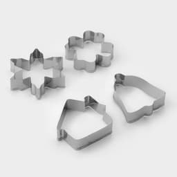 Набор форм для вырезания печенья Доляна «Снежинка. Домик. Колокольчик. Клевер», 4 шт.