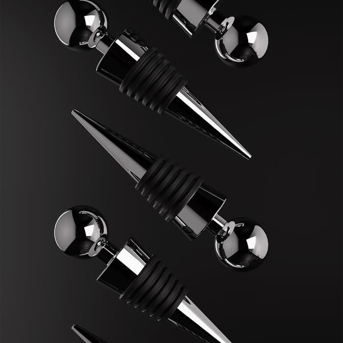 Пробка для бутылки Доляна «Шар», 9 см, серебристая