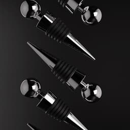 Пробка для бутылки Доляна «Шар», 9 см, серебристая