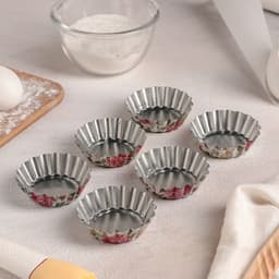 Набор форм для выпечки Доляна «Бутон. Розарий», 7×2 см, 6 шт., жесть