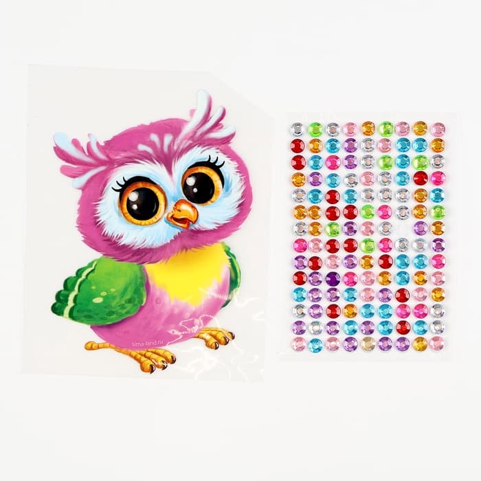 Игрушка из фетра своими руками с термонаклейкой «Сова», набор для шитья