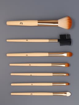 Набор кистей для макияжа PASTEL BLUSH, 7 шт., чехол в комплекте, бежевый