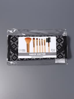 Набор кистей для макияжа PASTEL BLUSH, 7 шт., чехол на кнопке, бежевый