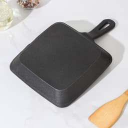 Сковорода - гриль «Квадрат. Гриль», 19×3 см, индукция, чугун, серая