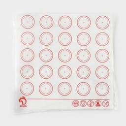 Коврик для выпечки армированный Доляна «Макарун», силикон, 27.5×27.5 см, белый