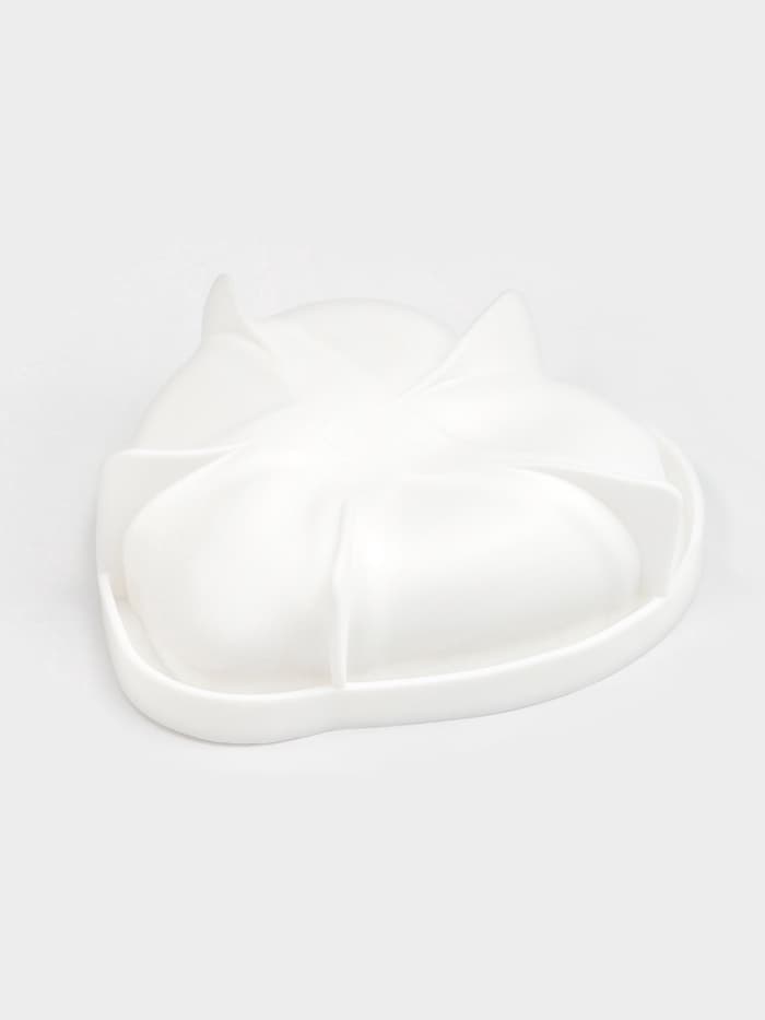 Форма для муссовых десертов и выпечки Доляна «Сердце малое», силикон, 17.5×4.7 см, белая