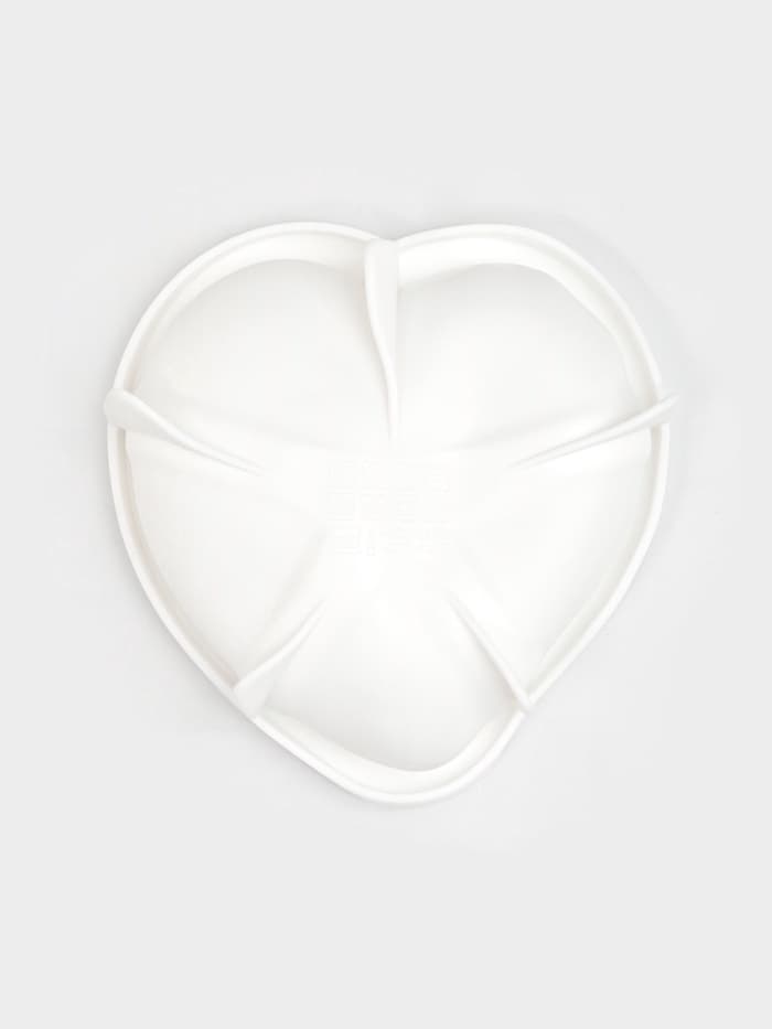 Форма для муссовых десертов и выпечки Доляна «Сердце малое», силикон, 17.5×4.7 см, белая