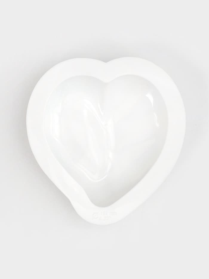 Форма для муссовых десертов и выпечки Доляна «Сердце малое», силикон, 17.5×4.7 см, белая