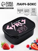 Ланч - бокс прямоугольный Girls, 500 мл