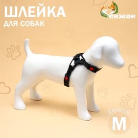 Шлейка К7, размер М, ОГ 52-66 см, вес 9.5-17.5 кг, мягкая, светоотражающая, хаки