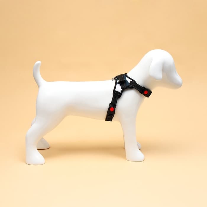 Шлейка К7, размер М, ОГ 52-66 см, вес 9.5-17.5 кг, мягкая, светоотражающая, хаки