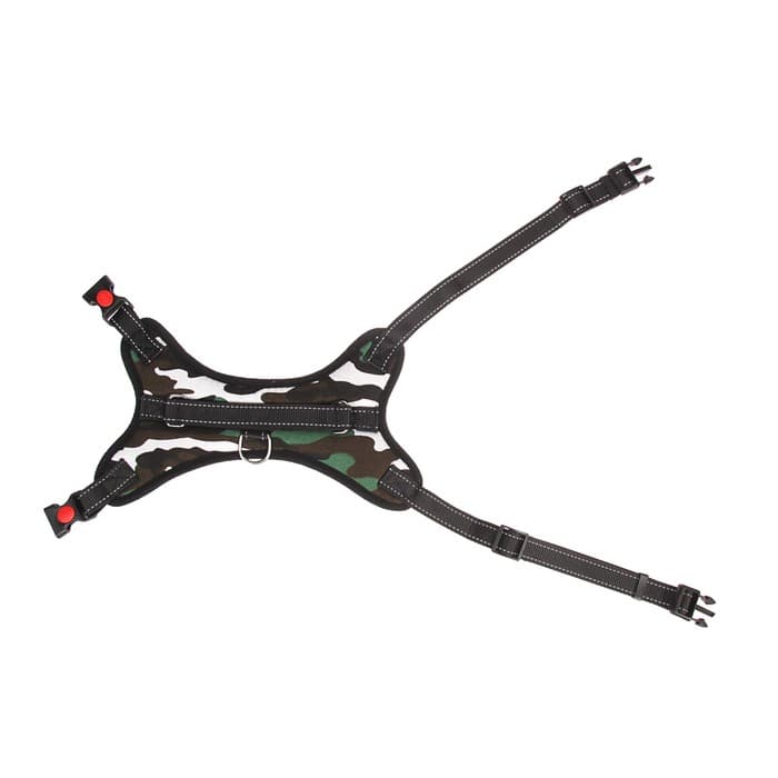 Шлейка К7, размер L, ОГ 64-86 см, вес 18- 27.5 кг, мягкая, светоотражающая, хаки