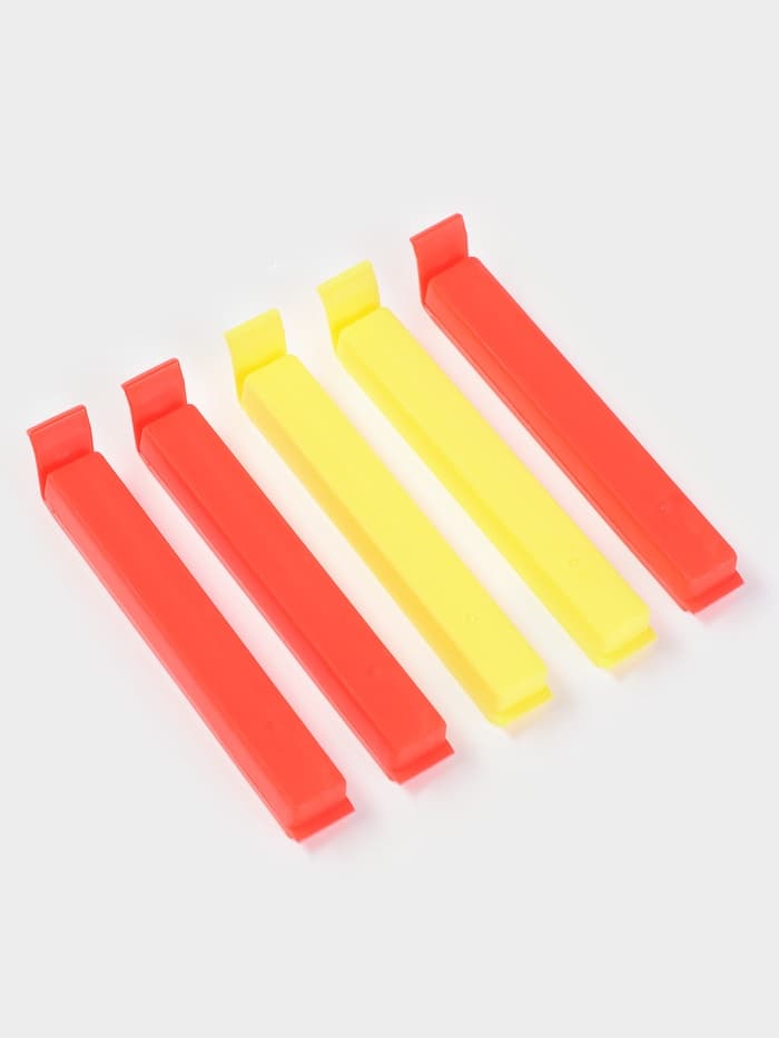 Зажимы для пакетов Доляна «Лёд», 10.5 см, 5 шт., МИКС