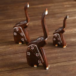 Набор сувенирный «Слоники», 3 шт., 22×3×22 см