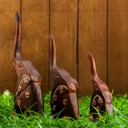 Набор сувенирный «Слоники», 3 шт., 22×3×22 см