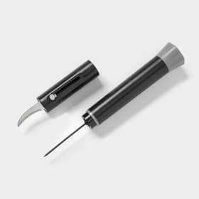 Штопор для вина вакуумный «Умница», 19 см, чёрный