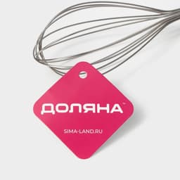 Венчик для взбивания Доляна «Взбитые сливки», 28.5×6 см, нержавеющая сталь, МИКС