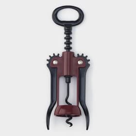 Штопор для вина «Мастак», h=16.5 см, бордовый