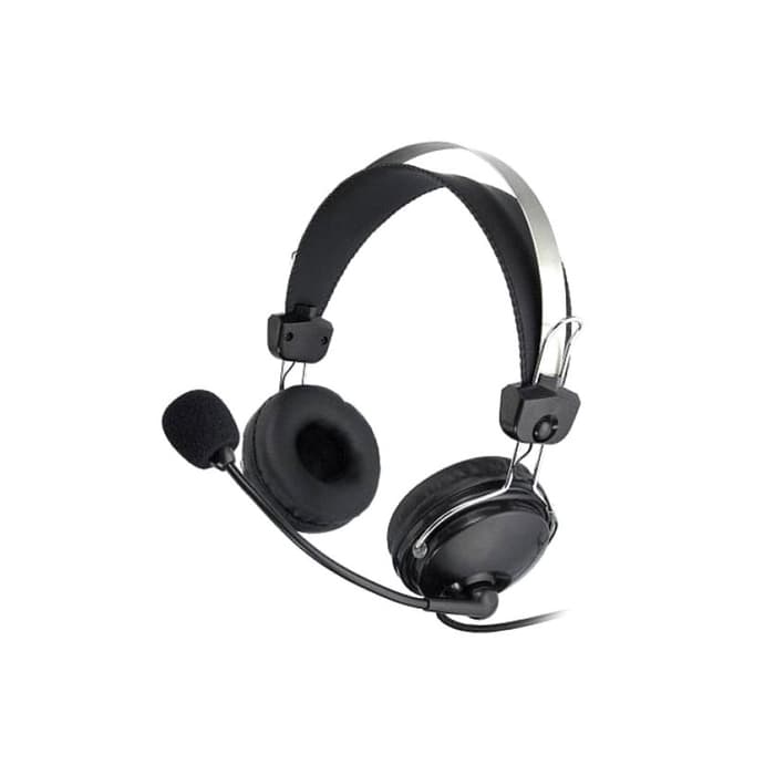 Наушники с микрофоном A4Tech HS-7P, 2.5 м, накладные, оголовье, чёрный