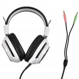 Наушники с микрофоном Oklick HS-G300 ARMAGEDDON, мониторные, оголовье, провод 2.3 м, белые