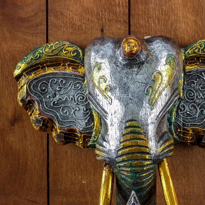 Панно настенное «Голова слона», 27×12×30 см