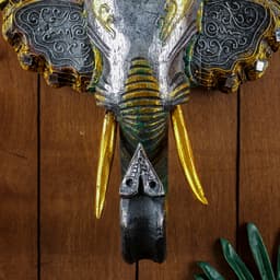 Панно настенное «Голова слона», 27×12×30 см