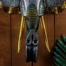 Панно настенное «Голова слона», 33×13×40 см