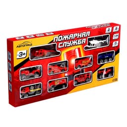 Набор металлических машинок «Пожарные», 10 шт.