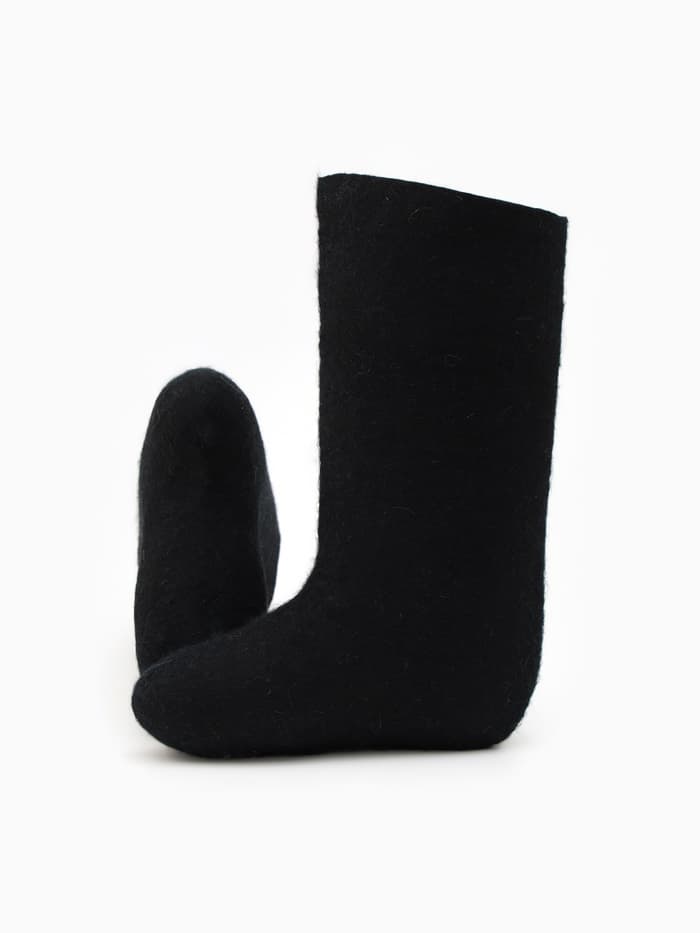 Валенки женские, размер 40 (28), чёрные