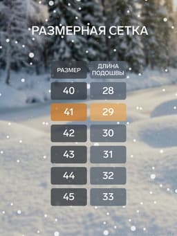 Валенки мужские, цвет чёрный, размер 41 (29)