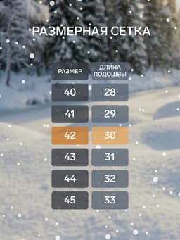 Валенки мужские, размер 42 (30), чёрные