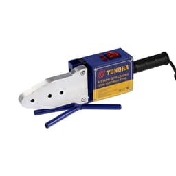 Аппарат для сварки пластиковых труб ТУНДРА, 1000/2000 Вт, комплект насадок 20-50 мм, 50-300°