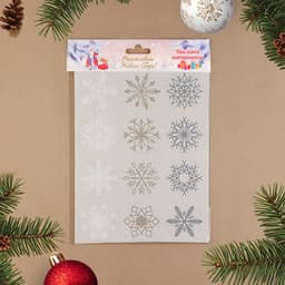 Наклейки на окна новогодние «Снежинки», 12 шт., 9×9 см