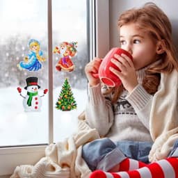 Наклейки на окна «Новогодний» 4 наклейки в наборе, 14×16 см