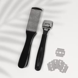 Набор для педикюра, 3 предмета, на блистере, чёрный