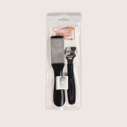 Набор для педикюра, 3 предмета, на блистере, чёрный