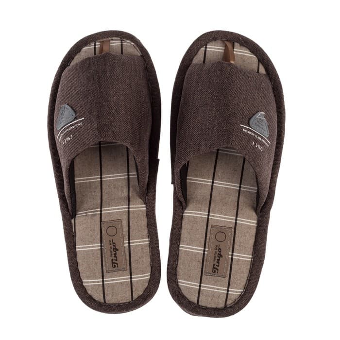 Тапочки мужские арт. HM9-2883, цвет коричневый, размер 45