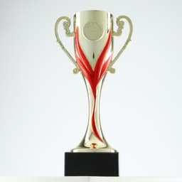 Кубок 187, наградная фигура, золото, подставка камень, 22.8 см