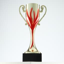 Кубок 187, наградная фигура, золото, подставка камень, 22.8 см