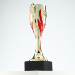 Кубок 187, наградная фигура, золото, подставка камень, 22.8 см