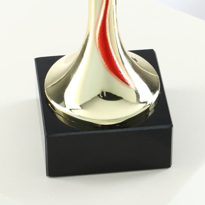 Кубок 187, наградная фигура, золото, подставка камень, 22.8 см