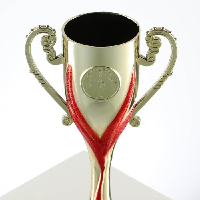 Кубок 187, наградная фигура, золото, подставка камень, 22.8 см