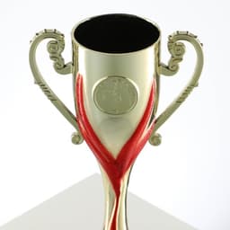 Кубок 187, наградная фигура, золото, подставка камень, 22.8 см