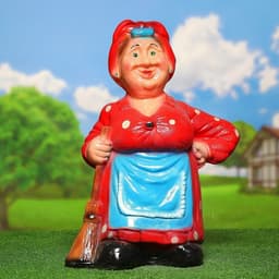 Садовая фигура из гипса «Тёща с метлой средняя», 59×25×40 см, МИКС